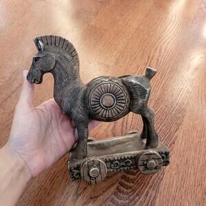 Trojan Horse Planter Dish Ruben Japan Vintage Pottery